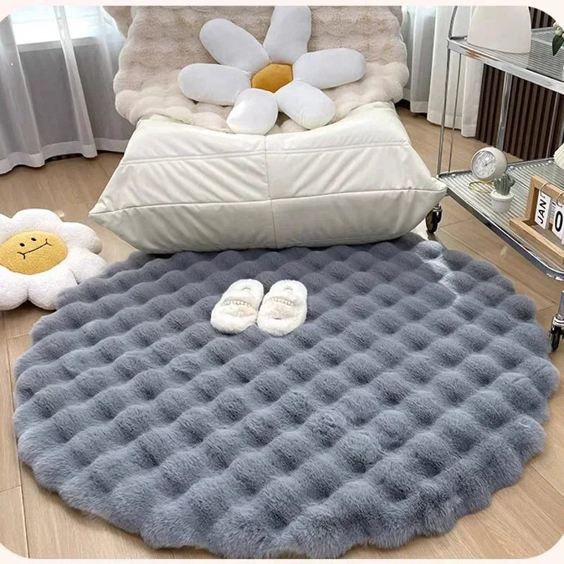 Round Carpets for Living Room Plush