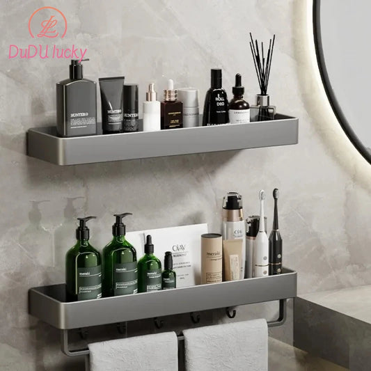 Wall-Mounted Toilet Washstand Towel Storage